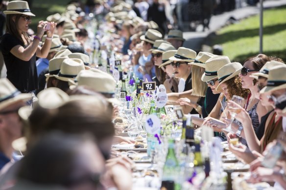 The World’s Longest Lunch at the Melbourne Food & Wine Festival.