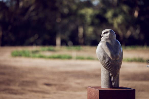 One of the sculptures on display at the National Centre for Environmental Art 