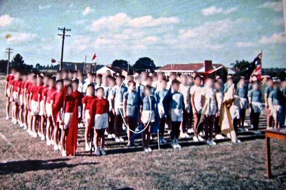 Jim Sherlock (circled) at Tally Ho in the 1960s.