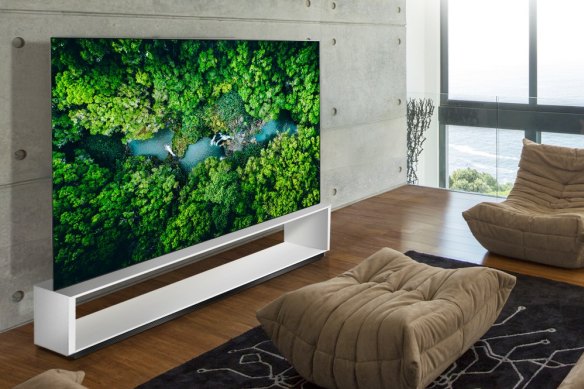 The combination of an OLED panel and 8K resolution makes for a stunning picture.