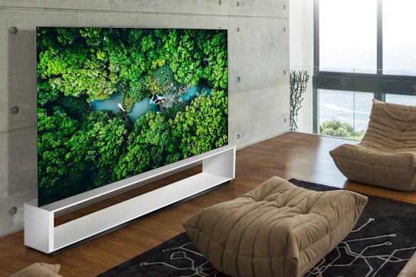 The combination of an OLED panel and 8K resolution makes for a stunning picture.