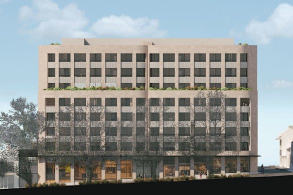 El bloque en 160 Oxford Street en Paddington incluiría cuatro áticos de dos plantas.