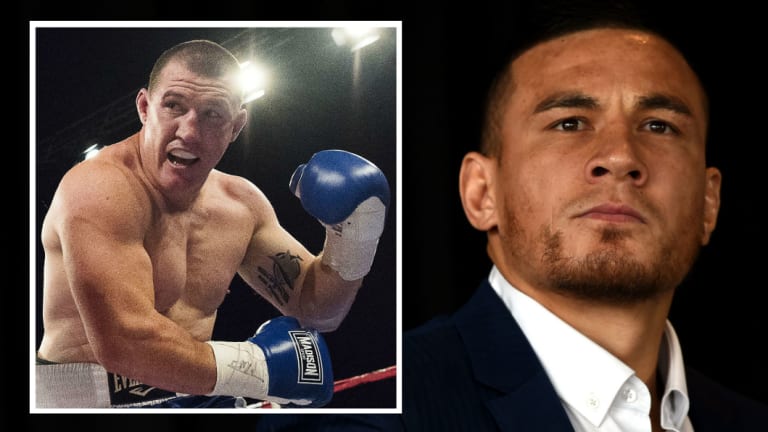 Sonny business: Sonny Bill Williams will box an as-yet-unnamed opponent on December 1, but Paul Gallen (inset) is always keen.