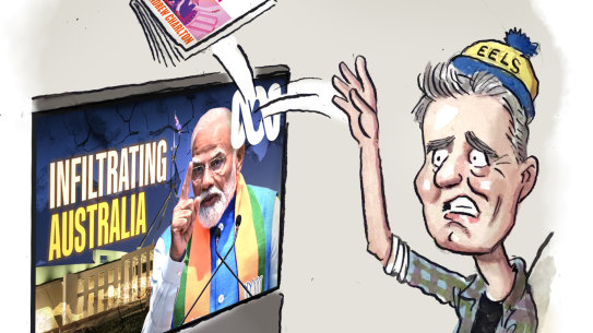 Labor MP Andrew Charlton is unhappy at the ABC’s report on Narendra Modi.