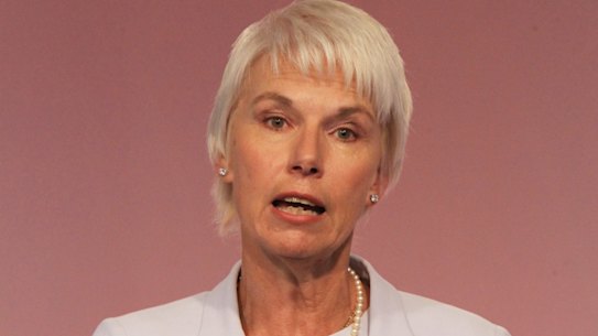 CEO Gail Kelly WESTPAC presenting the Half year results media conference at the wespac building in Sydney. AFR Photos Peter Braig. 5 May 2014.