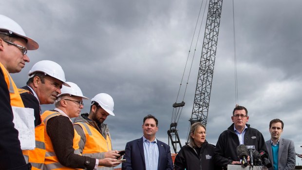 Victorian State Premier Daniel Andrews has overseen infrastructure building including new rail projects.