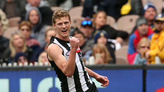 Once a Pie: Will Hoskin-Elliott, a Collingwood supporter as a kid, is excited to play his first final for the club.