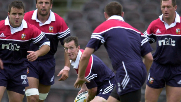 Provisionally suspended: Howley with the British Lions during training on the 2001 tour to Australia.