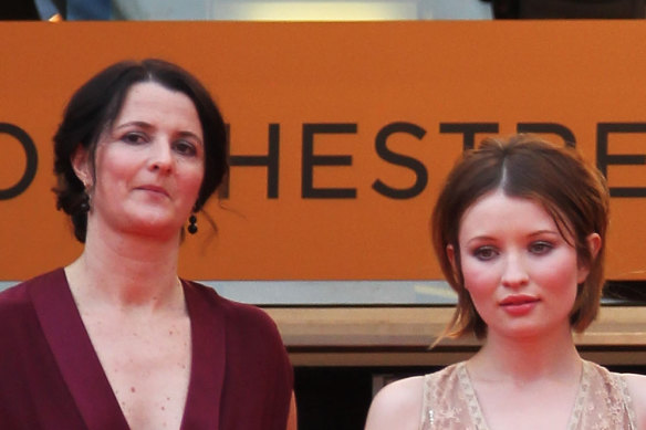 Director/writer Julia Leigh with Emily Browning at the 2011 Cannes Film Festival.