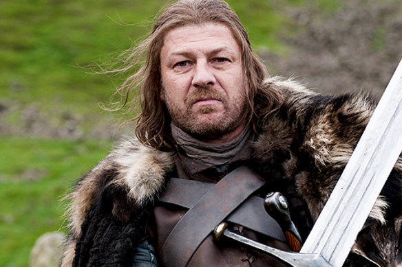 Sean Bean as Ned Stark in season 1.