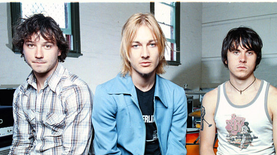 Chris Joannou, Daniel Johns and Ben Gillies of Silverchair.