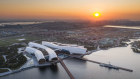 The National Maritime Museum of China in Tianjin, designed by Cox Architecture. 