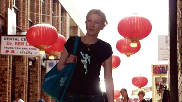 Cate Blanchett filming Little Fish in Cabramatta.