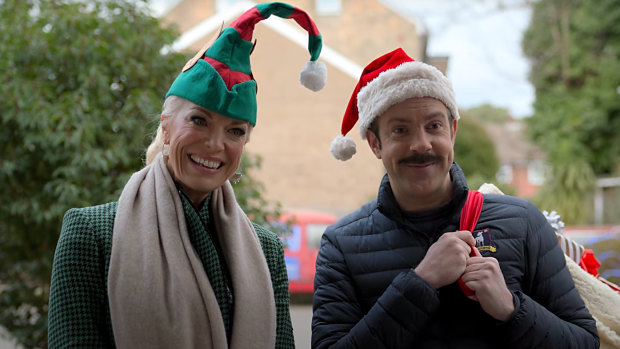 According to Hannah Waddingham (left) everything is just fine in Ted Lasso-land. Just fine!