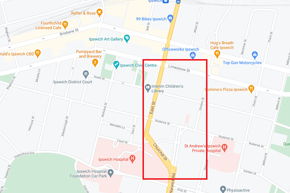 Boundaries are in place between Warwick Road, Roderick Street and Limestone Street.