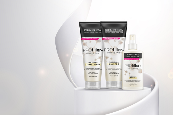 John Frieda’s PROfiller+ range is the perfect boost to make your hair feel thicker, fuller and stronger.