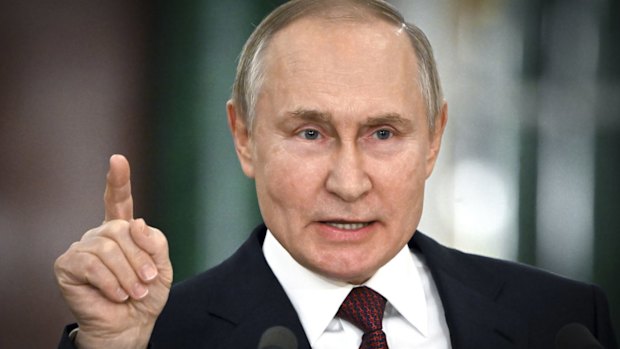 Russian President Vladimir Putin. Moscow has defended its military ties with Jakarta but has not denied claims that it sought access to an air base in West Papua, Indonesia.