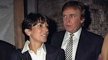 Ghislaine Maxwell and Donald Trump at a party in 1997.