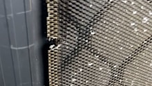 Screen door damaged with a pressure washer