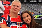 Erling Haaland and his girlfriend Isabel Haugseng Johansen