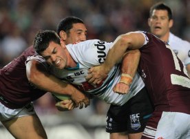 Cameron Ciraldo in action during his playing days at the Penrith Panthers.