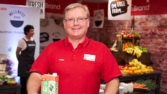 Coles chief executive Steven Cain.