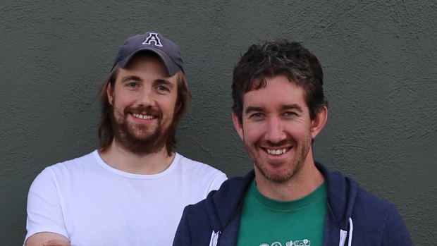 Atlassian co-founders Scott Farquhar and Mike Cannon-Brookes.