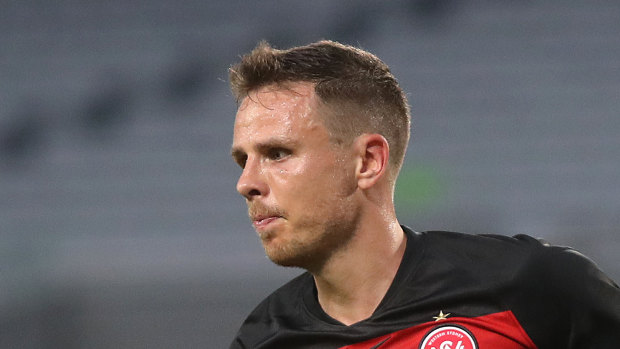 Nicolai Muller scored his first goal for Western Sydney on Saturday.
