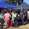Stallholders at Her Wardrobe Market at Mount Gravatt were moved on by police on Sunday, April 12. 
