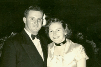 Dudley and Joan Doherty on a night out in Sydney in the early 1950s, when they were both working for ASIO.