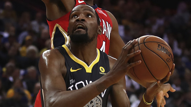 Kevin Durant scored 41 against the Pelicans but also coughed up some crucial turnovers.