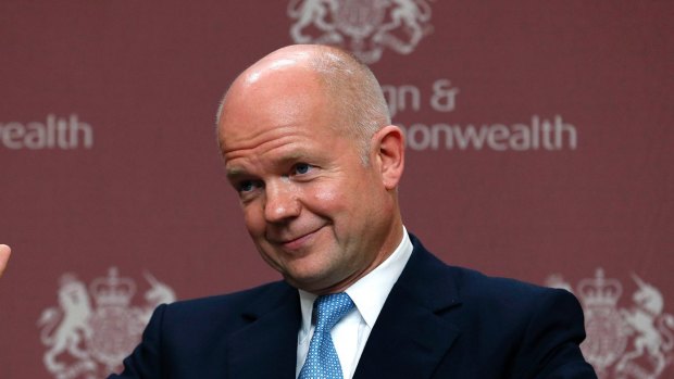 William Hague as foreign secretary in 2013.