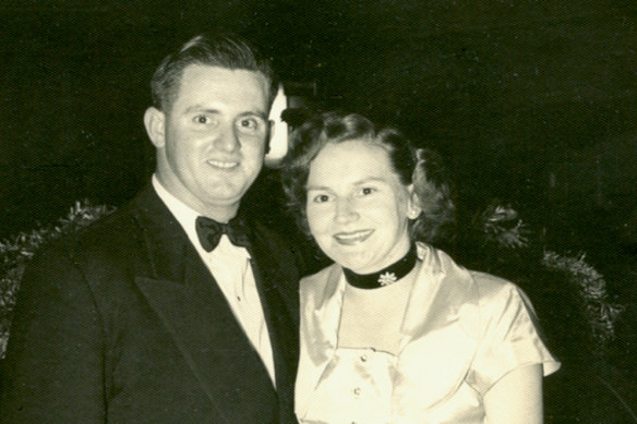 Dudley and Joan Doherty on a night out in Sydney in the early 1950s, when they were both working for ASIO.