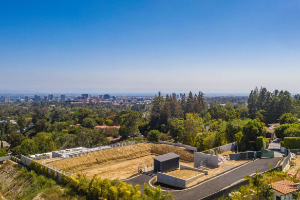 This excavated site in Bel Air is on the market for $66.8 million.