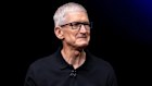 Tim Cook, chief executive of Apple, inside the Steve Jobs Theatre during an event in California.