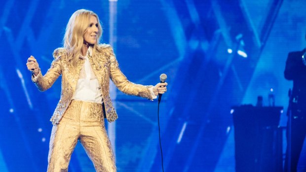 Celine Dion performing in her Live 2018 Australian tour.