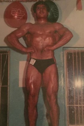 Body of work: Milad Nabbout when he won the Mr Lebanon title.