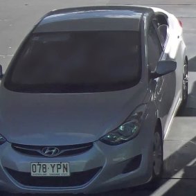 The vehicle of interest in a homicide in Macgregor in Brisbane's south is a stolen silver 2013 Hyundai Elantra hatchback.