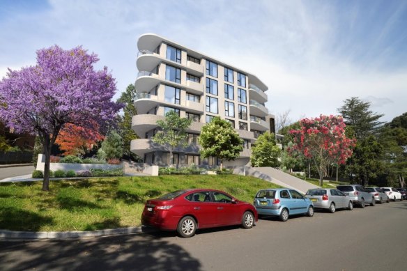 The seven-storey apartment block in Lindfield was the first application lodged under the state government’s planning reforms.
