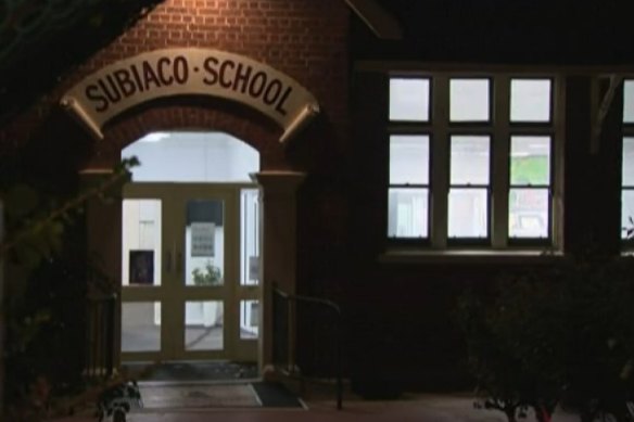 The blaze occurred at Subiaco Primary School.