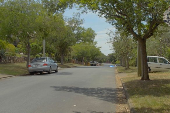 The Strathfield Street where Dr Dunne was found by residents and briefly spoke to police before being taken to hospital.