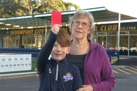 Seven-year-old Luca Fauvette, appearing on the Today show with his grandmother, Jo, thinks the prime minister should have been given a red card.