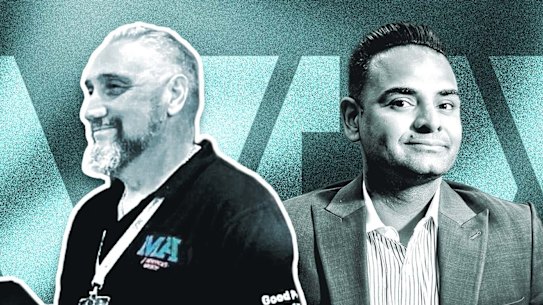 Tim Jones, left, and Micky Ahuja from MA Services.