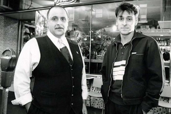 Mario De Pasquale (left) and Mario Maccarone in the early 1990s.