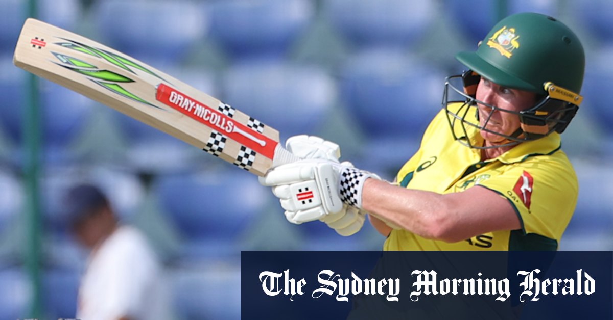 Australian slams 57-ball ton against India as records tumble in crazy runfest