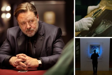 Still from Russell Crowe’s upcoming film Poker Face.