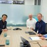 ClearVue Technologies management signing the collaborative agreement with Sinrok Solar Energy’s executive team.