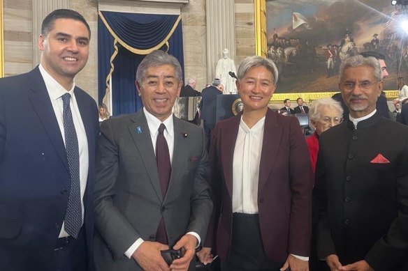 Penny Wong joined foreign ministers from the Quad to represent Australia at Donald Trump’s inauguration.