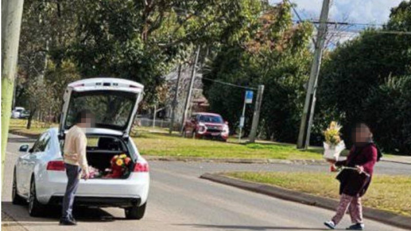 ‘How low can you be’: Flowers allegedly stolen from roadside memorial