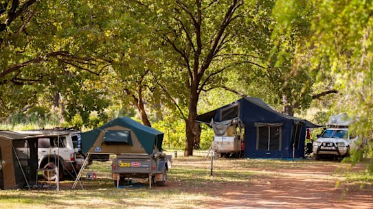 Campers at El Questro Station in the Kimberley.
